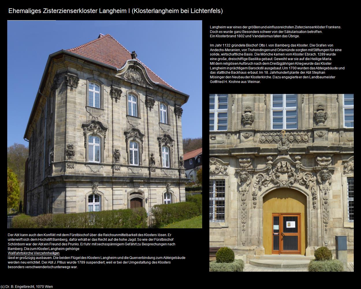 Ehem. Zisterzienserkloster Langheim I (Klosterlangheim bei Lichtenfels) in Kulturatlas-BAYERN(c)B.Engelbrecht