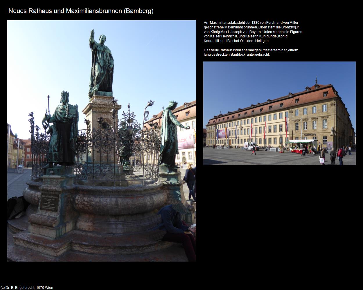 Neues Rathaus und Maximiliansbrunnen (Bamberg) in Kulturatlas-BAYERN