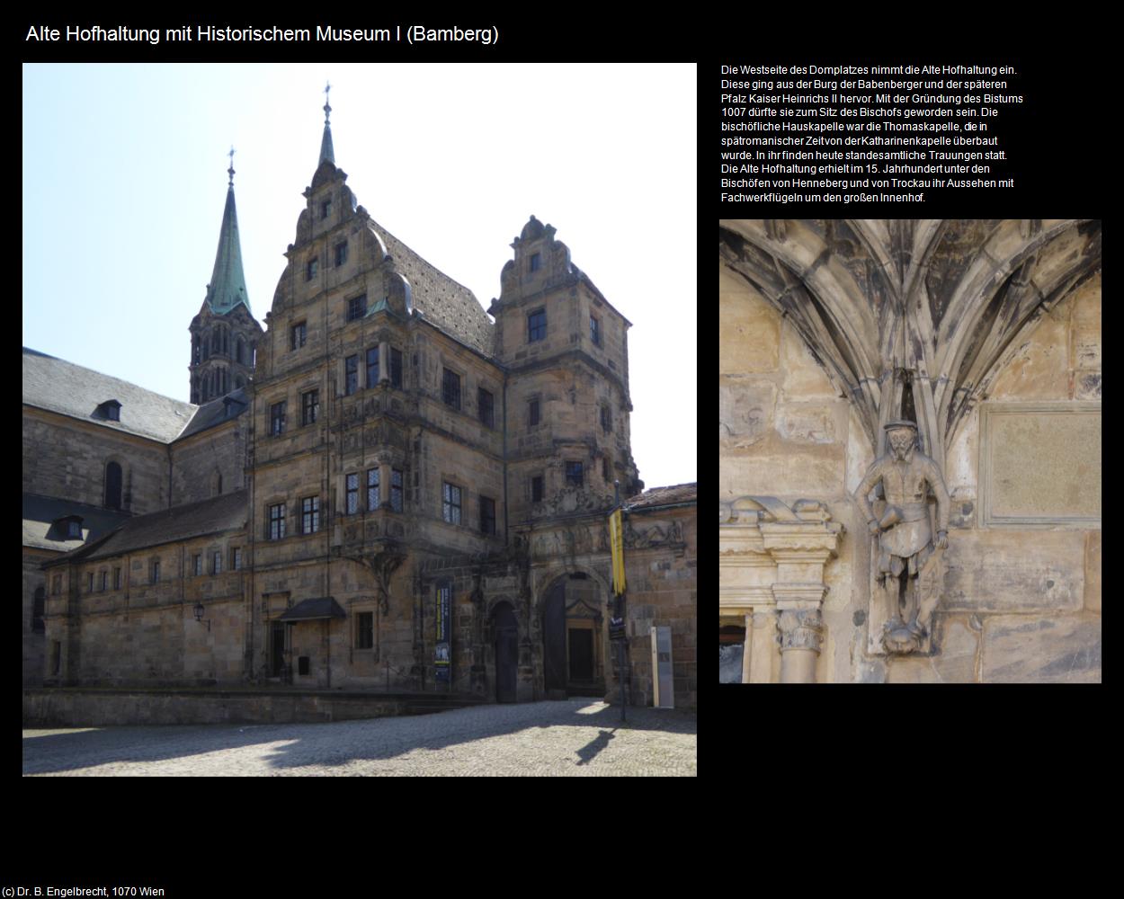 Alte Hofhaltung mit Historischen Museum I (Bamberg) in Kulturatlas-BAYERN