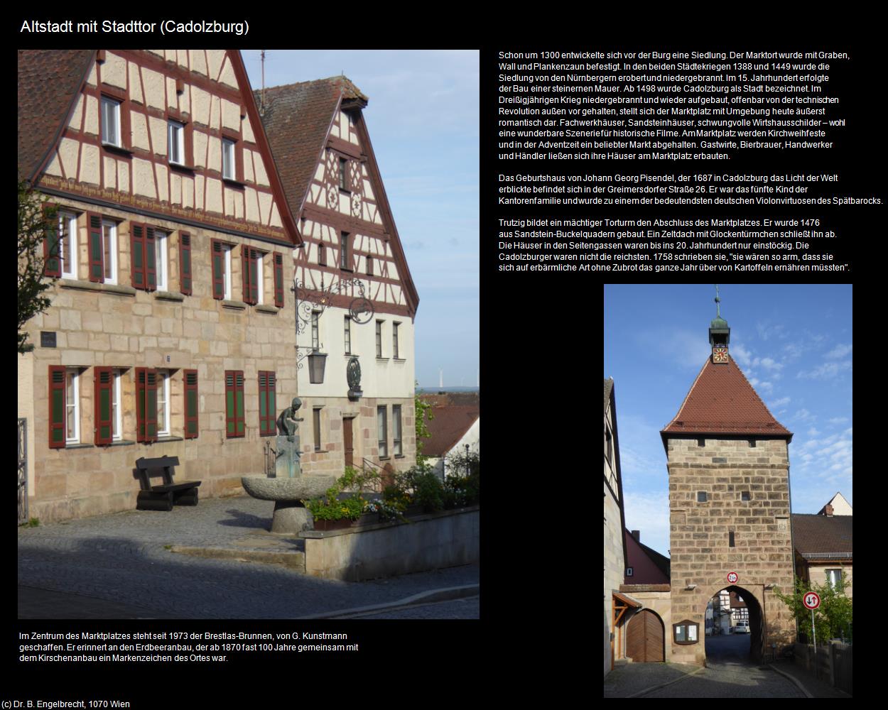Altstadt mit Stadttor (Cadolzburg) in Kulturatlas-BAYERN