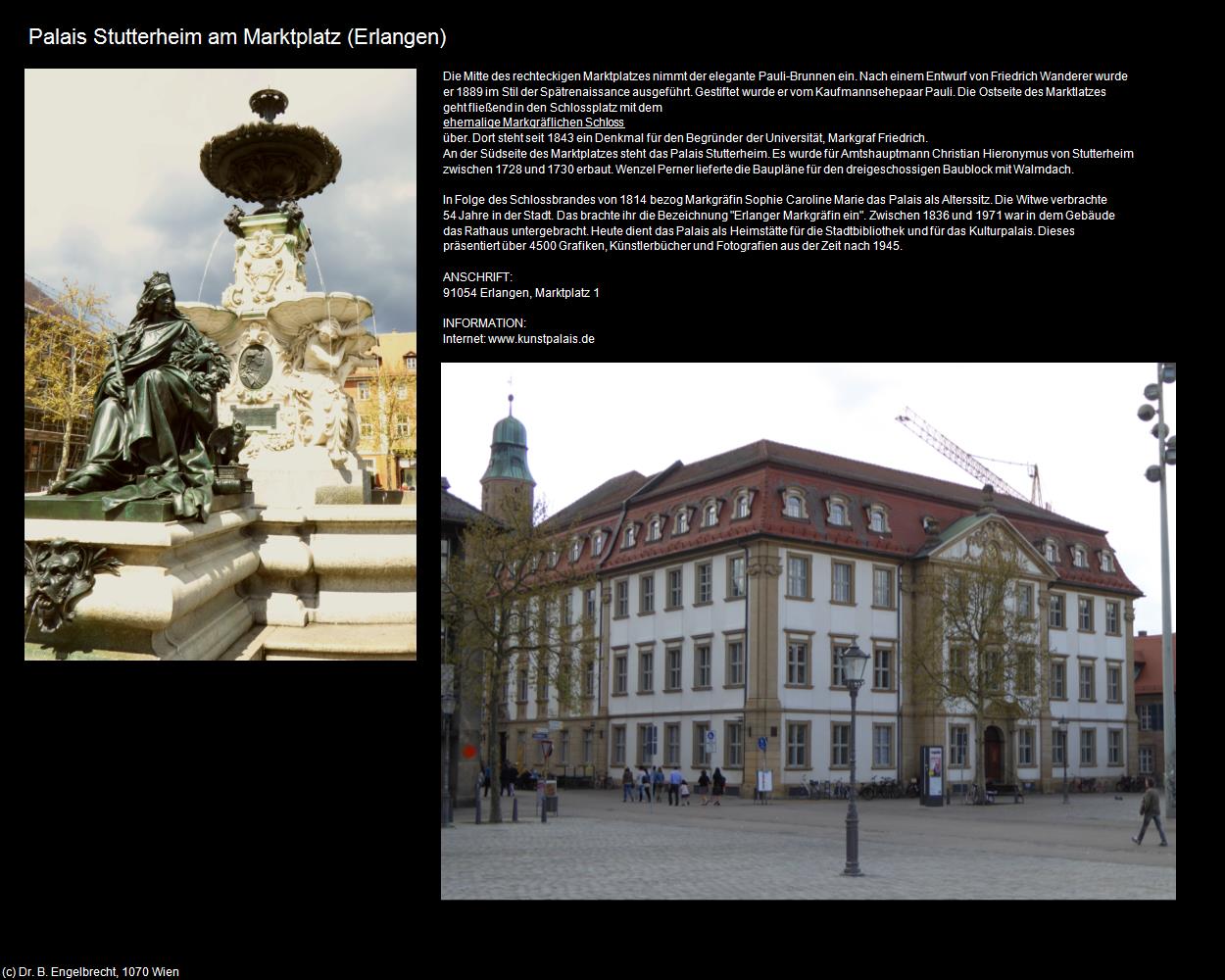 Palais Stutterheim am Marktplatz (Erlangen) in Kulturatlas-BAYERN(c)B.Engelbrecht