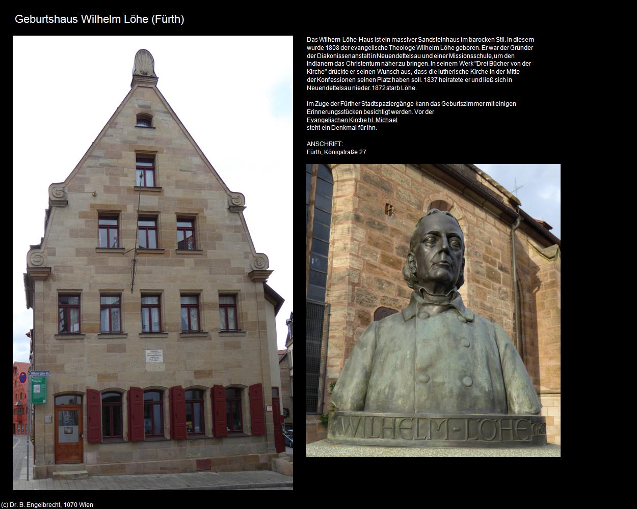 Geburtshaus Wilhelm Löhe (Fürth) in Kulturatlas-BAYERN(c)B.Engelbrecht