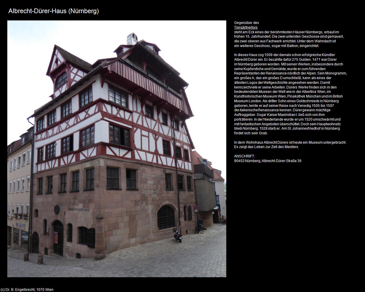 Albrecht-Dürer-Haus (Nürnberg) in Kulturatlas-BAYERN(c)B.Engelbrecht