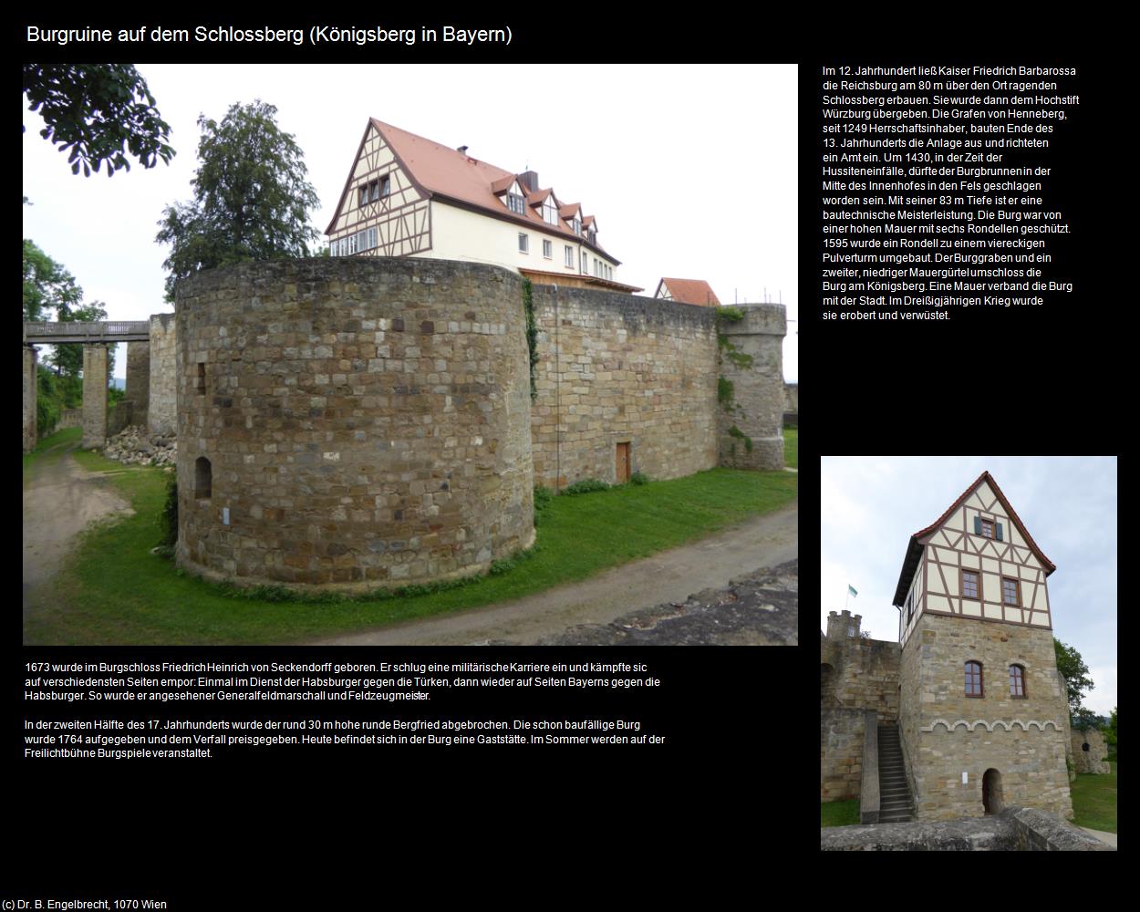 Burgruine am Schlossberg  (Königsberg in Bayern) in Kulturatlas-BAYERN