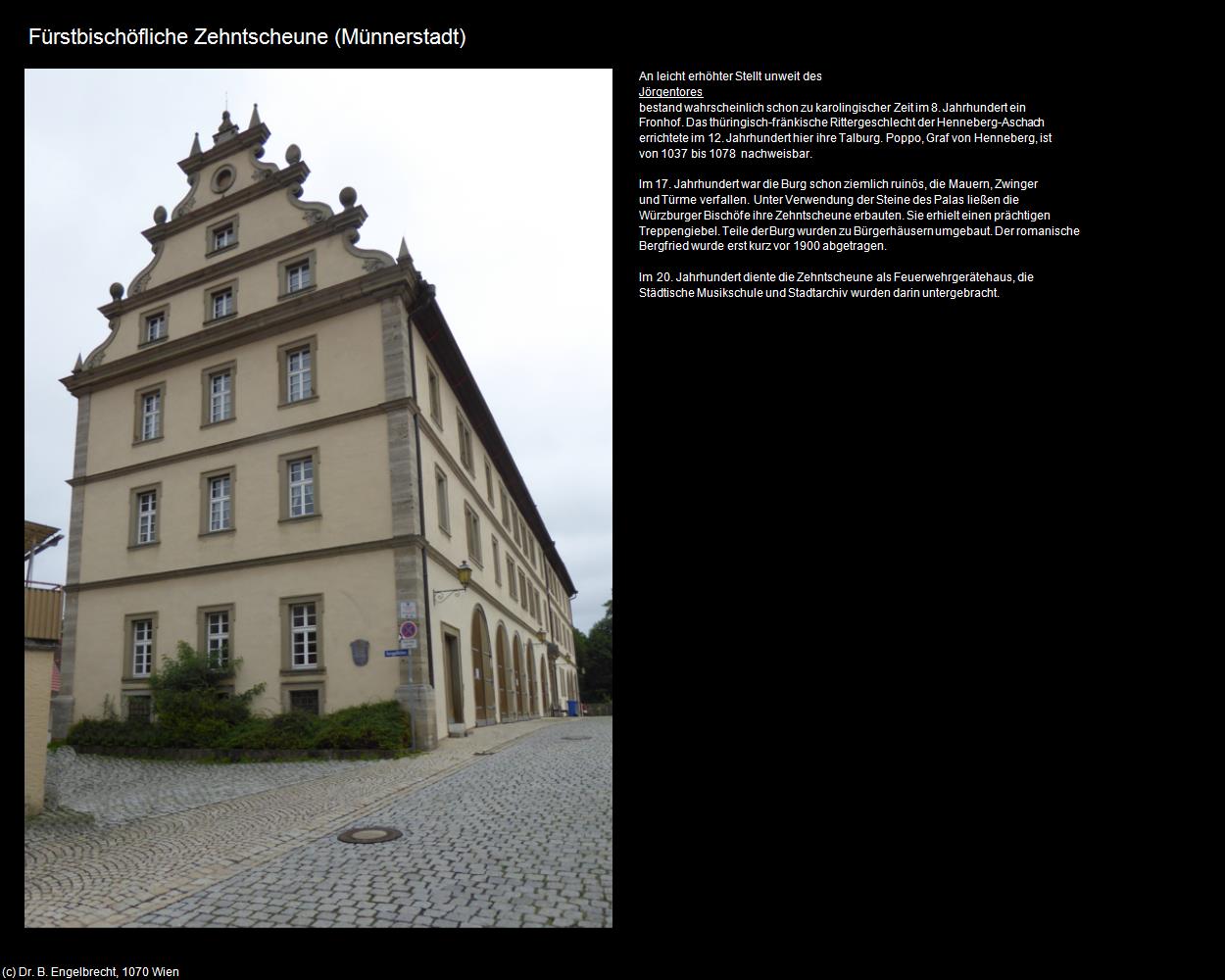 Fürstbischöfliche Zehntscheune (Münnerstadt) in Kulturatlas-BAYERN(c)B.Engelbrecht