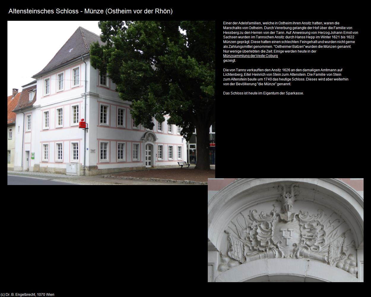 Altensteinsches Schloss - Münze (Ostheim vor der Rhön) in Kulturatlas-BAYERN(c)B.Engelbrecht
