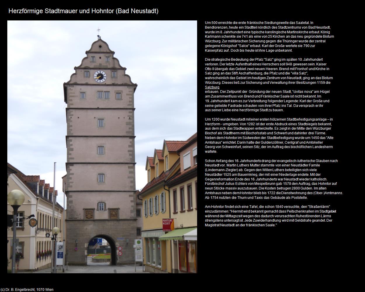 Herzförmige Stadtmauer und Hohntor (Bad Neustadt an der Saale) in Kulturatlas-BAYERN(c)B.Engelbrecht