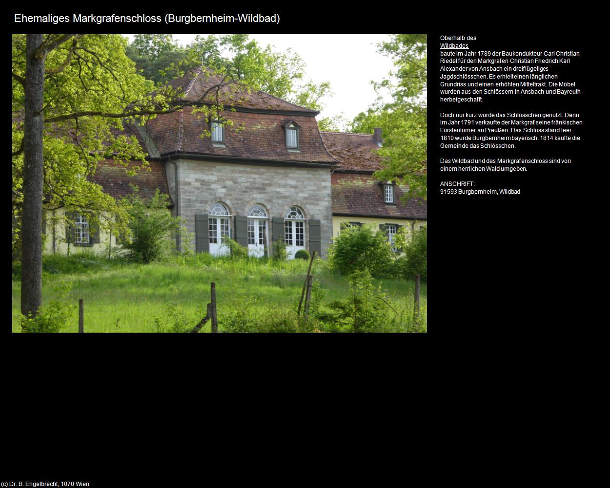 Ehem. Markgrafenschloss (Wildbad)  (Burgbernheim) in Kulturatlas-BAYERN(c)B.Engelbrecht