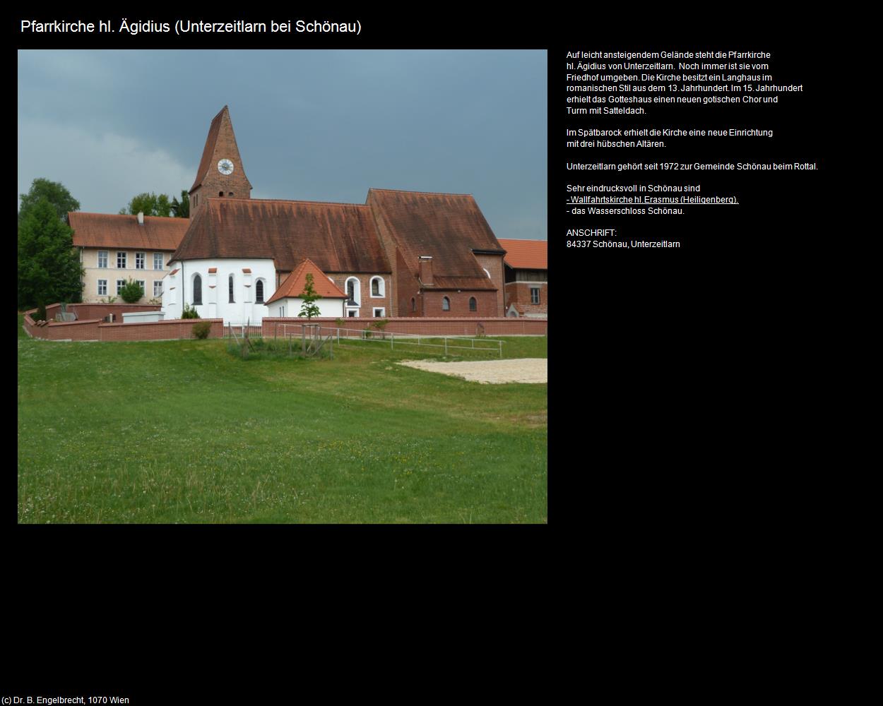Pfk. hl. Ägidius (Unterzeitlarn) (Schönau beim Rottal ) in Kulturatlas-BAYERN(c)B.Engelbrecht
