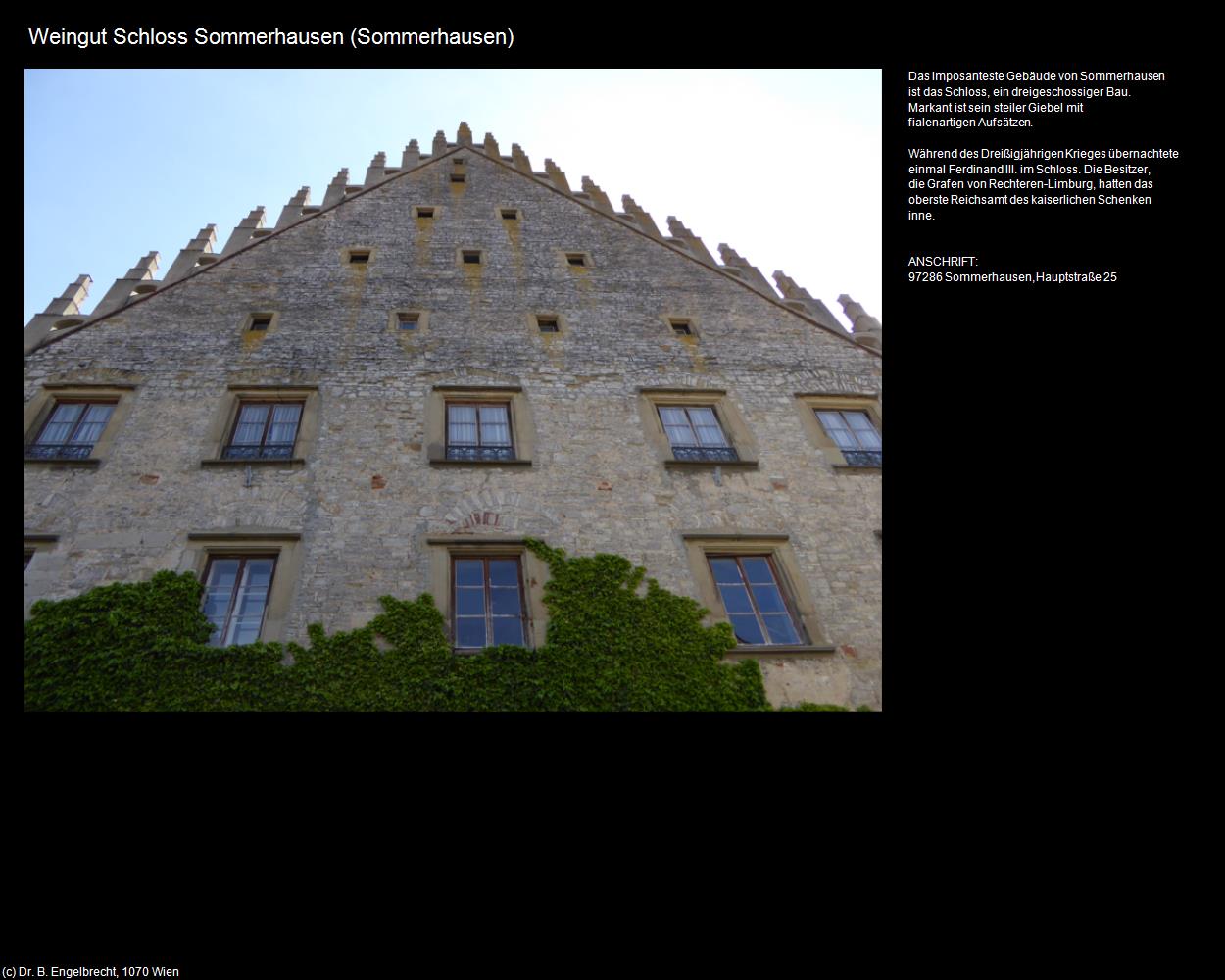 Weingut Schloss Sommerhausen (Sommerhausen) in Kulturatlas-BAYERN