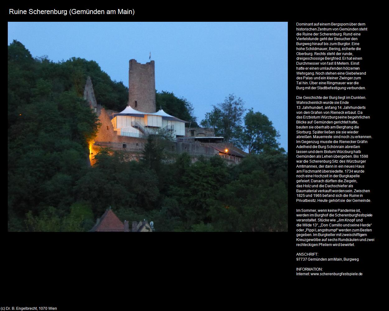 Ruine Scherenburg   (Gemünden am Main) in Kulturatlas-BAYERN