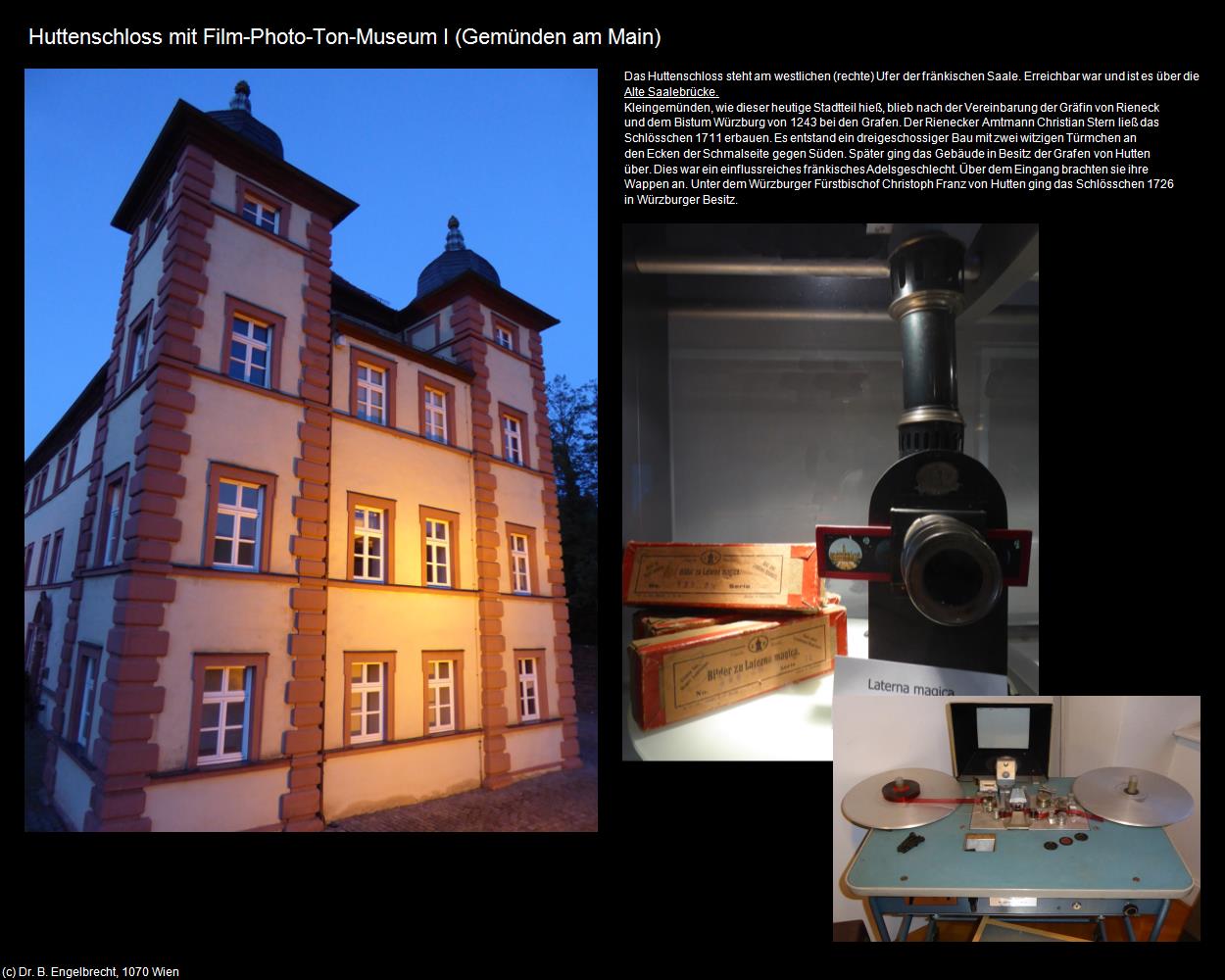 Huttenschloss mit Film-Photo-Ton-Museum I (Gemünden am Main) in Kulturatlas-BAYERN(c)B.Engelbrecht