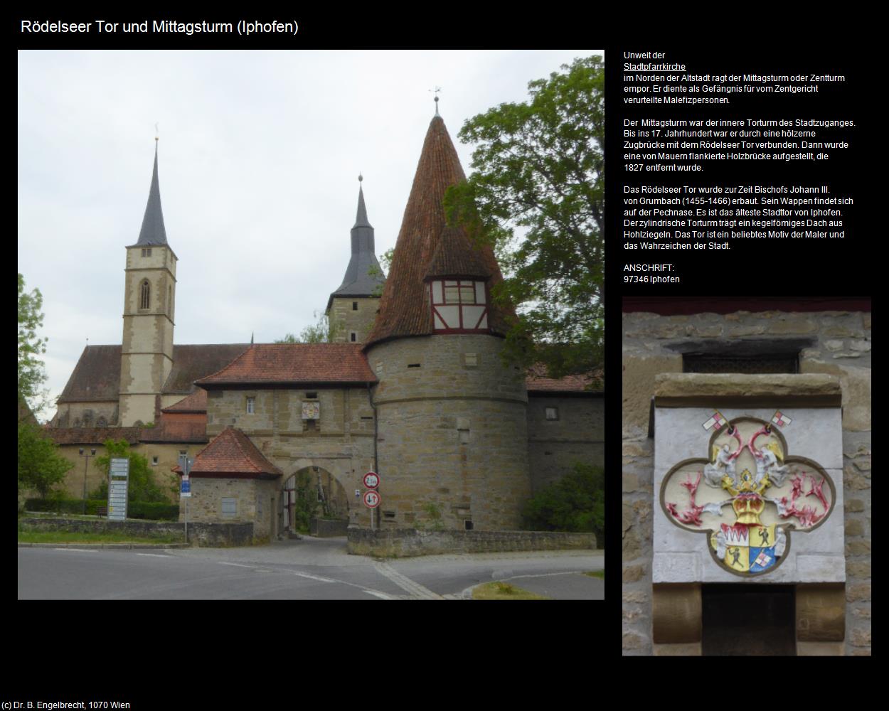 Rödelseer Tor und Mittagsturm (Iphofen) in Kulturatlas-BAYERN(c)B.Engelbrecht