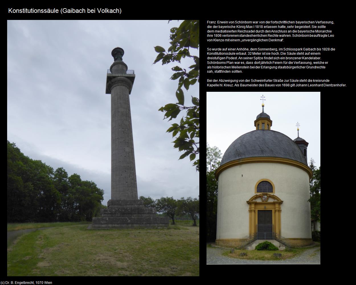 Konstitutionssäule (Gaibach)  (Volkach) in Kulturatlas-BAYERN