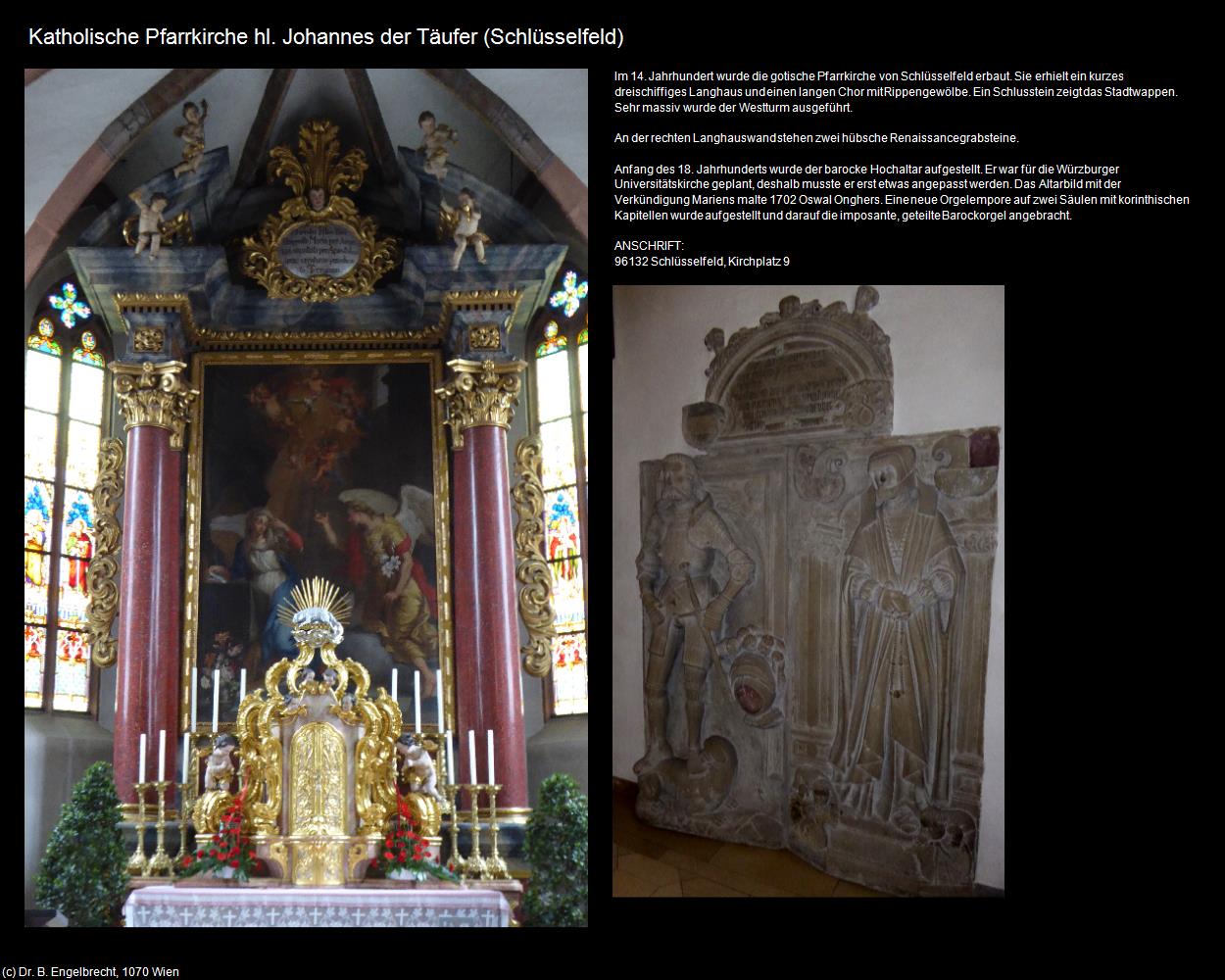 Kath. Pfk. hl. Johannes der Täufer (Schlüsselfeld) in Kulturatlas-BAYERN