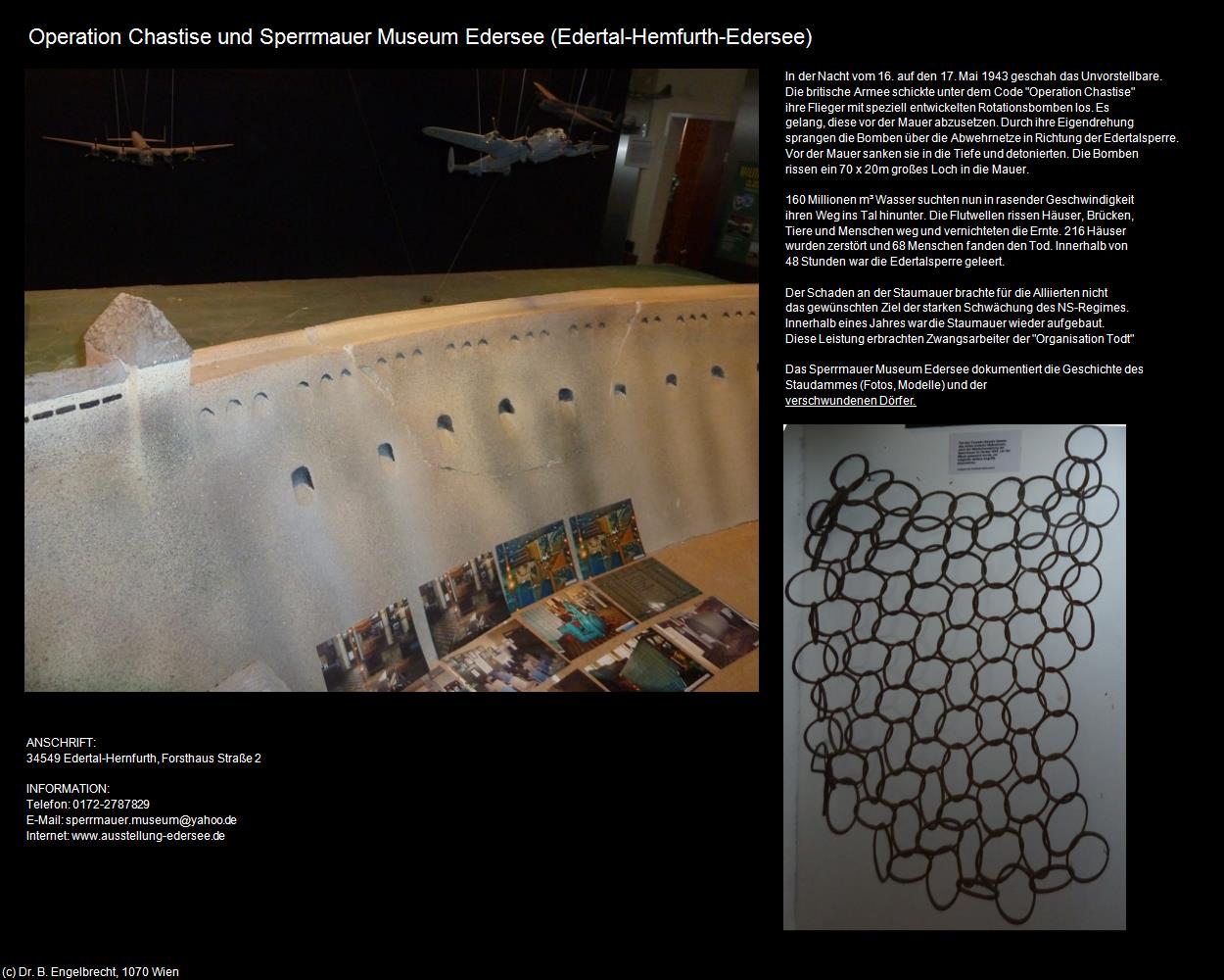 Operation Chastise und Sperrmauer Museum Edersee (Hemfurth-Eders (Edertal) in Kulturatlas-HESSEN(c)B.Engelbrecht
