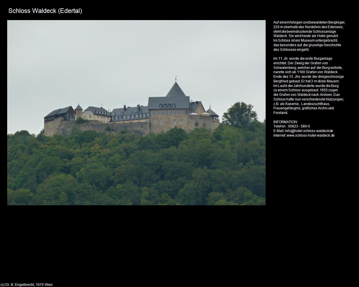 Schloss Waldeck (Edertal) in Kulturatlas-HESSEN