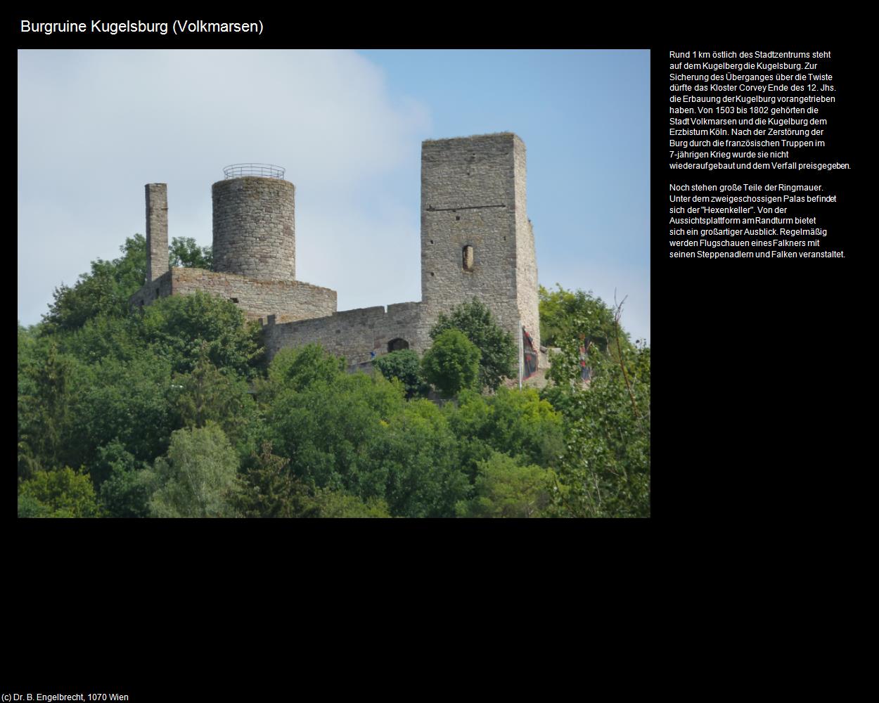 Burgruine Kugelsburg (Volkmarsen ) in Kulturatlas-HESSEN