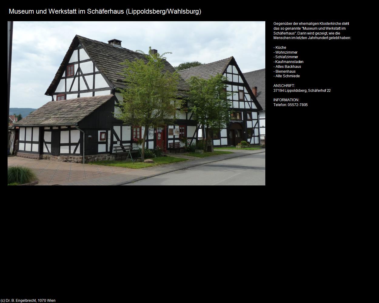 Museum und Werkstatt im Schäferhaus (Lippoldsberg) in Kulturatlas-HESSEN