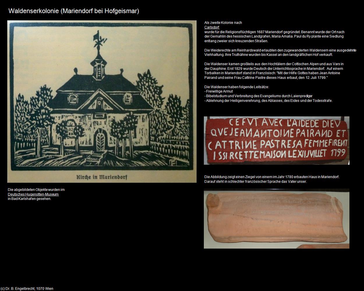 Waldenserkolonie  (Mariendorf bei Hofgeismar) in Kulturatlas-HESSEN(c)B.Engelbrecht