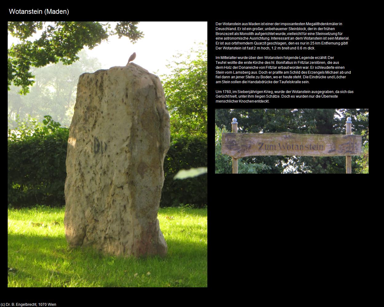 Wotanstein (Maden bei Gudensberg ) in Kulturatlas-HESSEN