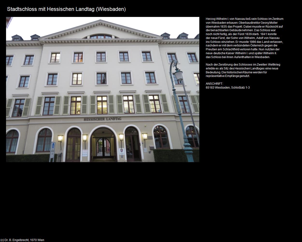 Stadtschloss mit Hessischen Landtag (Wiesbaden) in Kulturatlas-HESSEN
