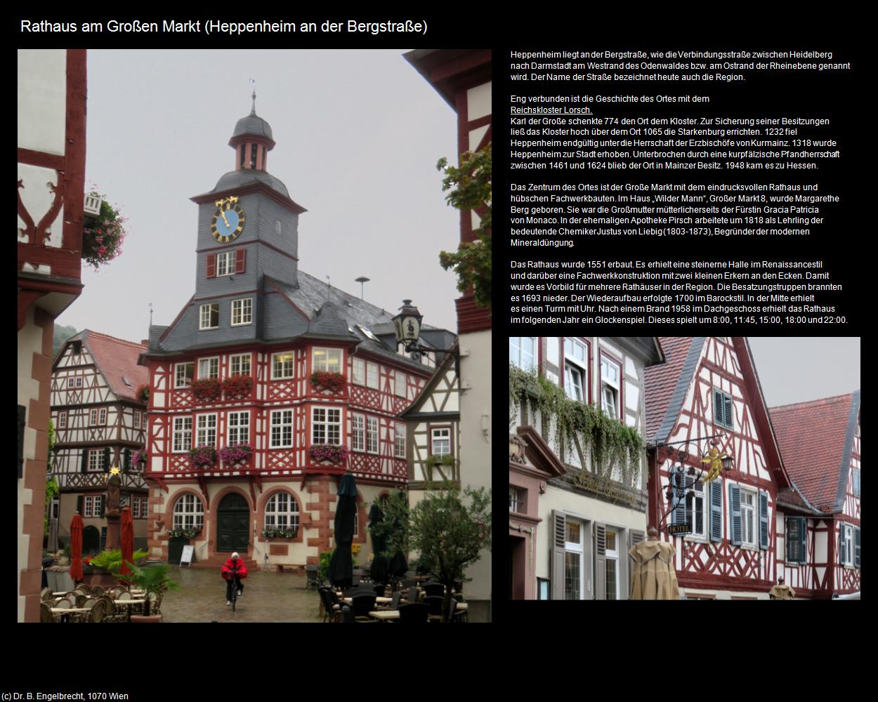 Rathaus am Großen Markt (Heppenheim an der Bergstraße) in Kulturatlas-HESSEN(c)B.Engelbrecht