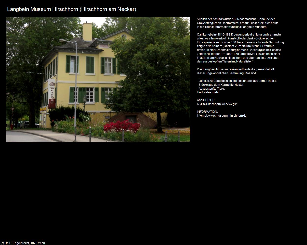 Langbein Museum Hirschhorn (Hirschhorn am Neckar) in Kulturatlas-HESSEN