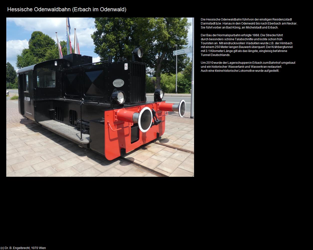 Hessische Odenwaldbahn (Erbach im Odenwald) in Kulturatlas-HESSEN