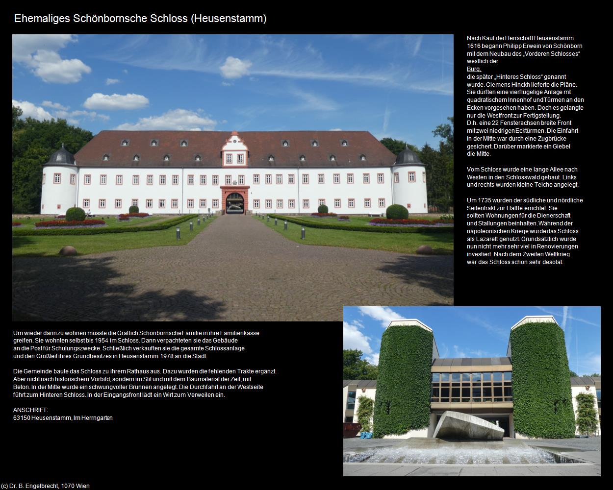 Ehem. Schönbornsche Schloss  (Heusenstamm) in Kulturatlas-HESSEN(c)B.Engelbrecht