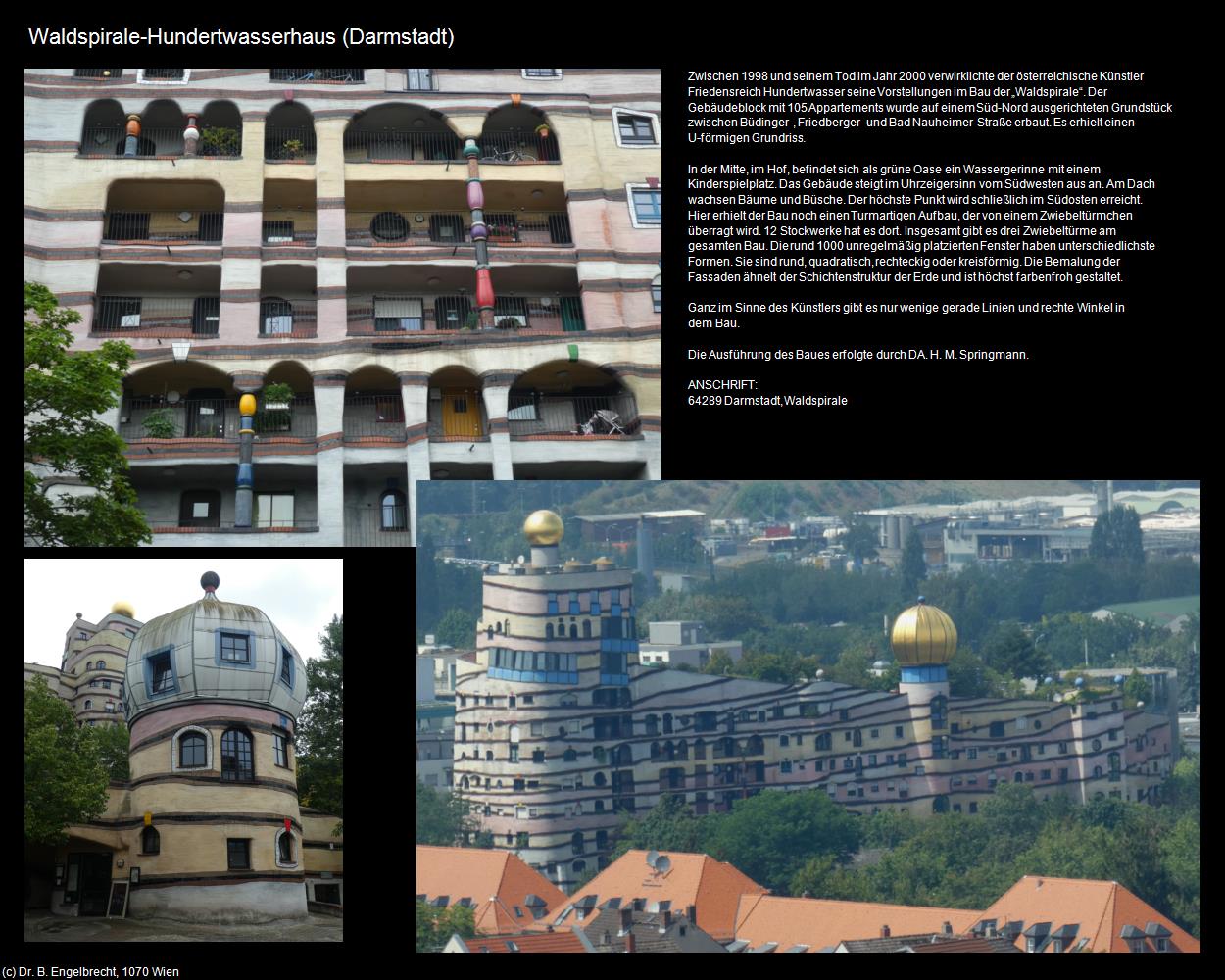 Waldspirale-Hundertwasserhaus (Darmstadt) in Kulturatlas-HESSEN