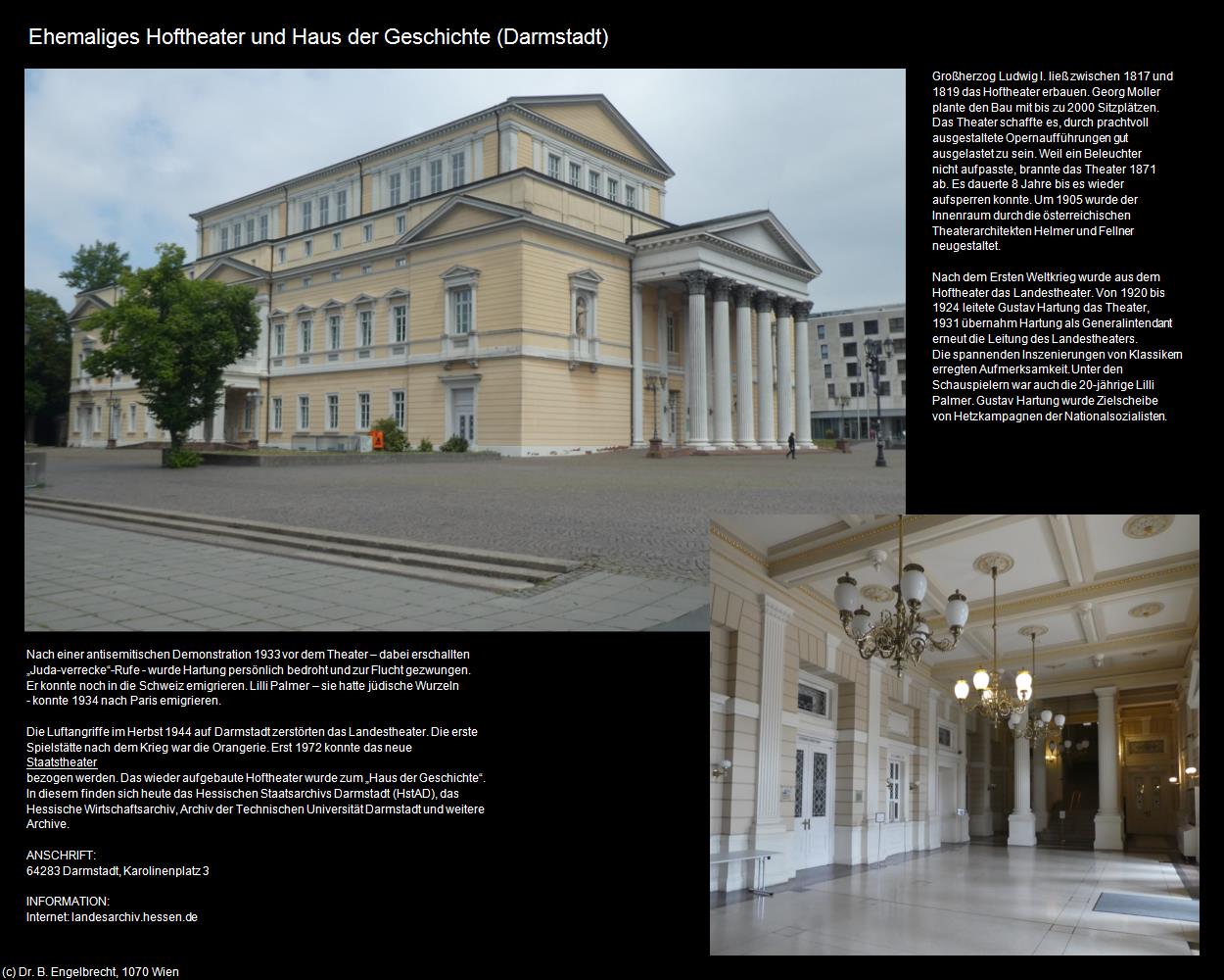 Ehem. Hoftheater und Haus der Geschichte (Darmstadt) in Kulturatlas-HESSEN(c)B.Engelbrecht