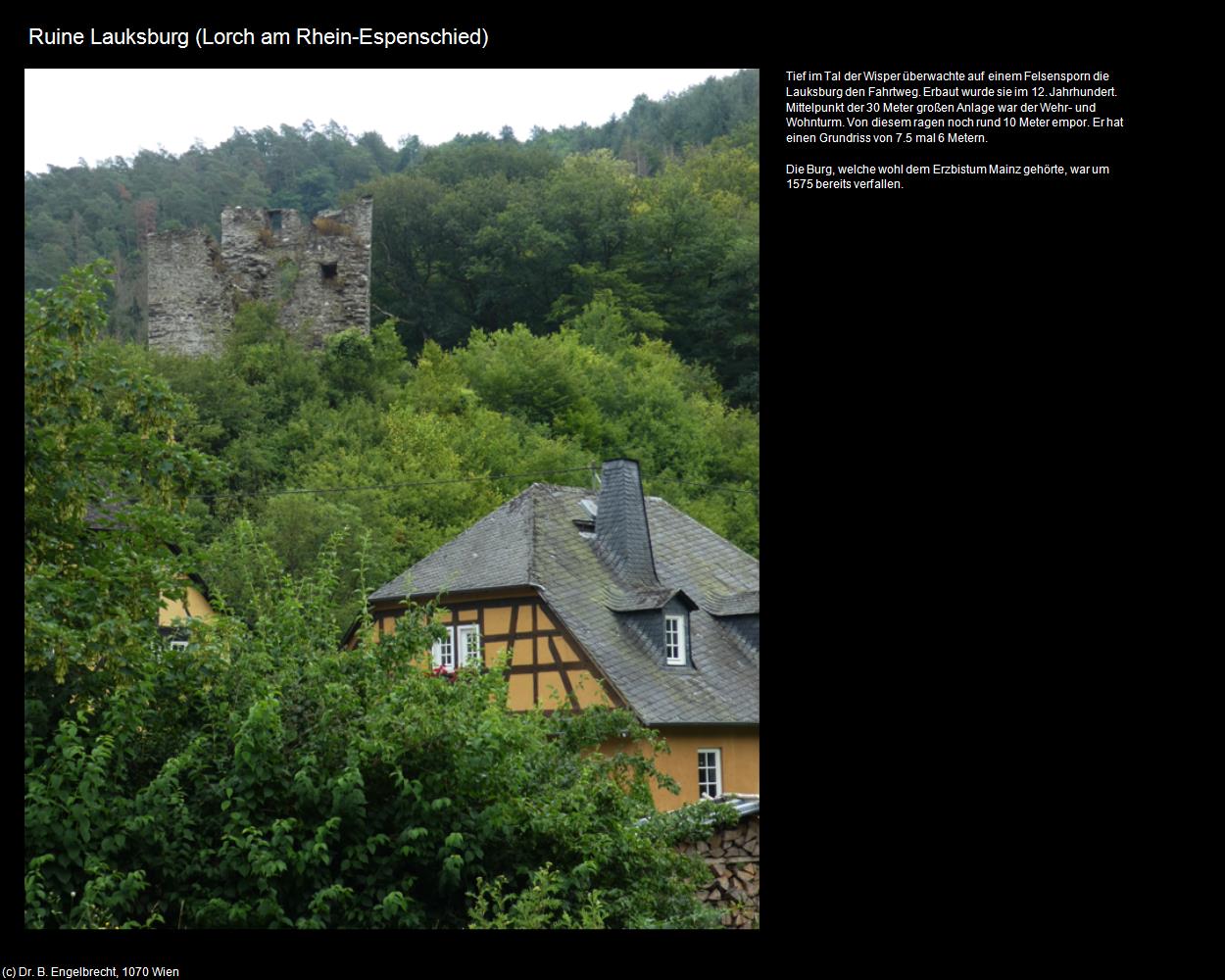 Ruine Lauksburg (Espenschied)  (Lorch am Rhein) in Kulturatlas-HESSEN