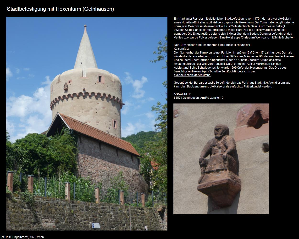 Stadtbefestigung mit Hexenturm (Gelnhausen) in Kulturatlas-HESSEN(c)B.Engelbrecht