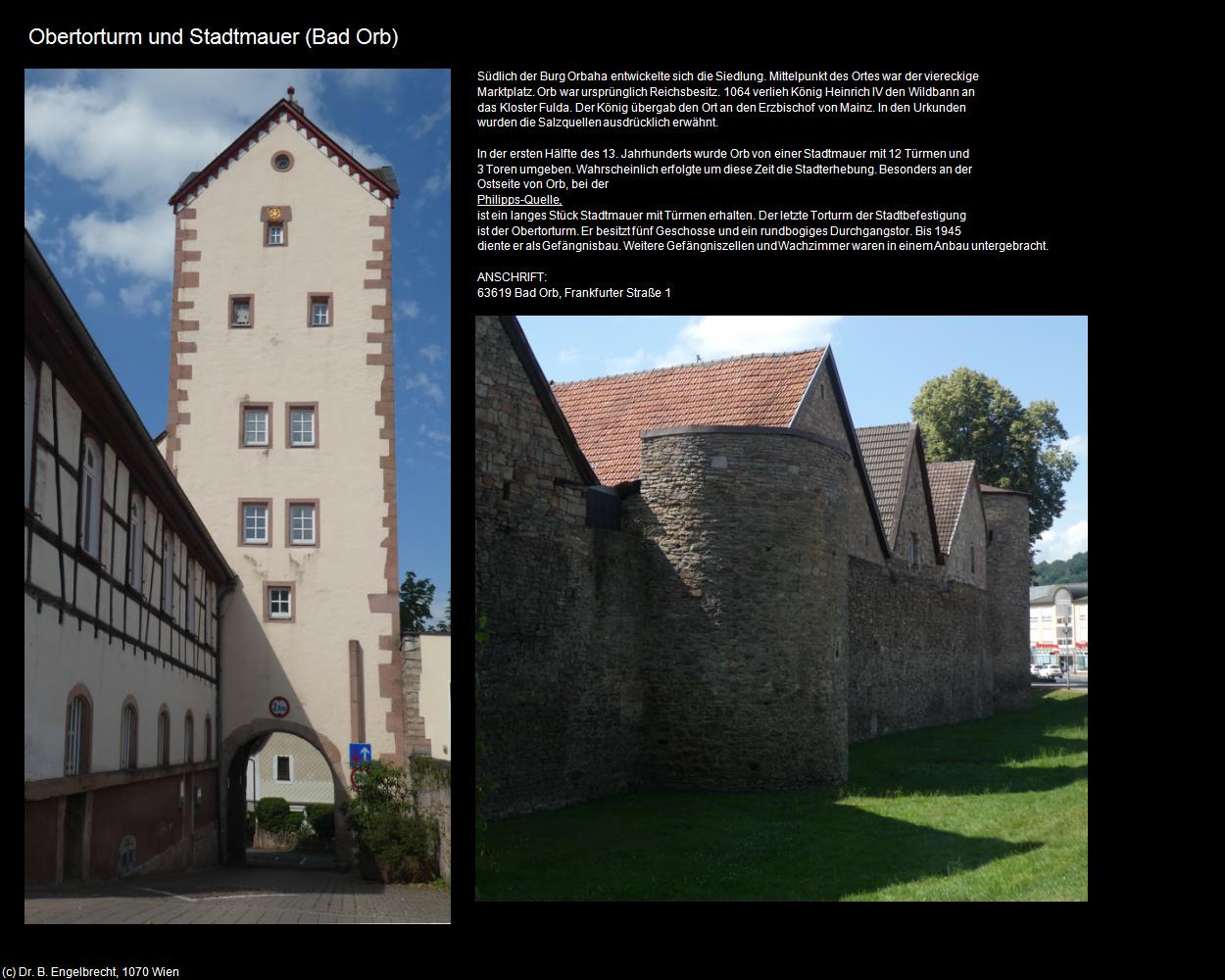 Obertorturm und Stadtmauer (Bad Orb) in Kulturatlas-HESSEN(c)B.Engelbrecht