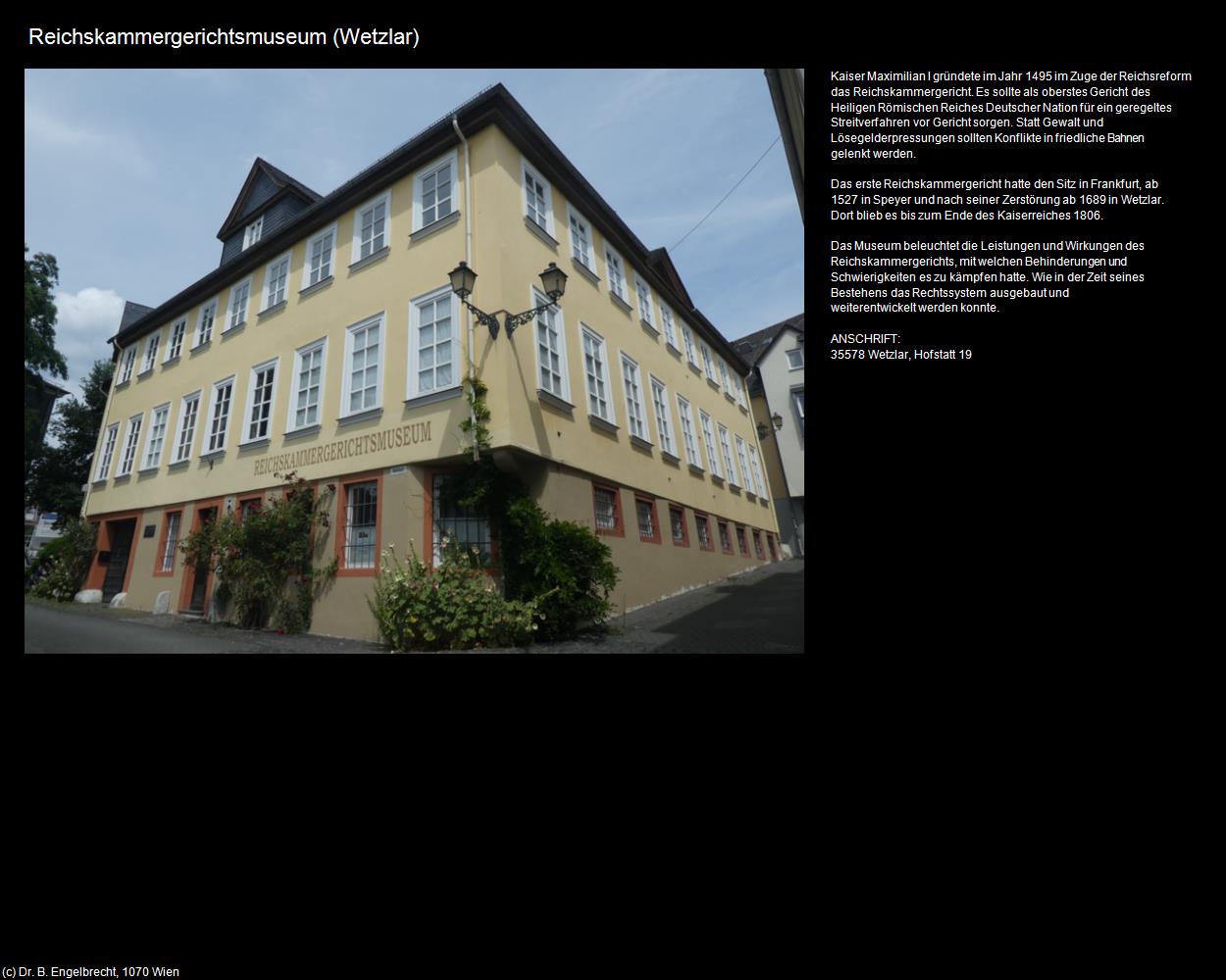 Reichskammergerichtsmuseum (Wetzlar) in Kulturatlas-HESSEN
