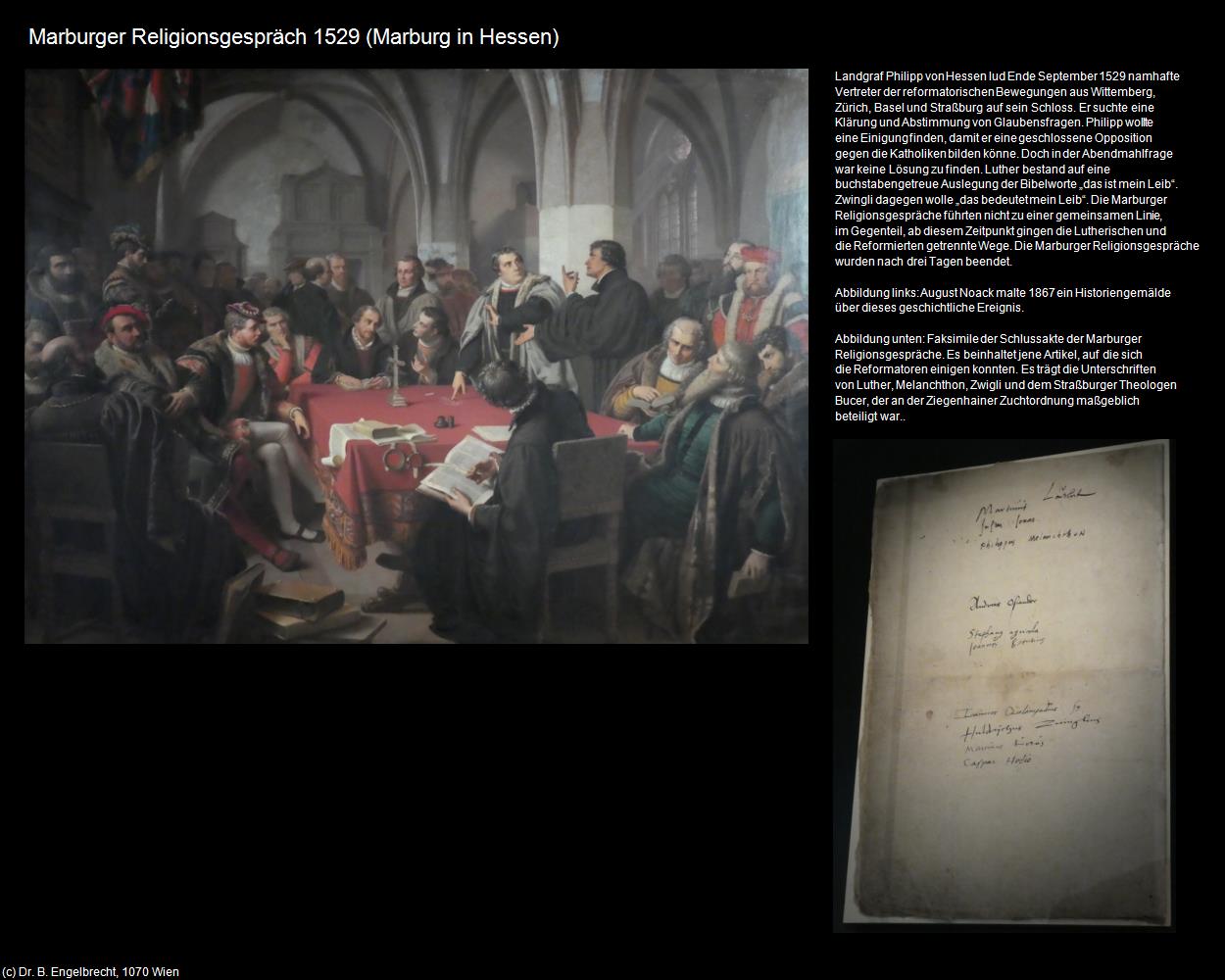 Marburger Religionsgespräch 1529 (Marburg in Hessen) in Kulturatlas-HESSEN
