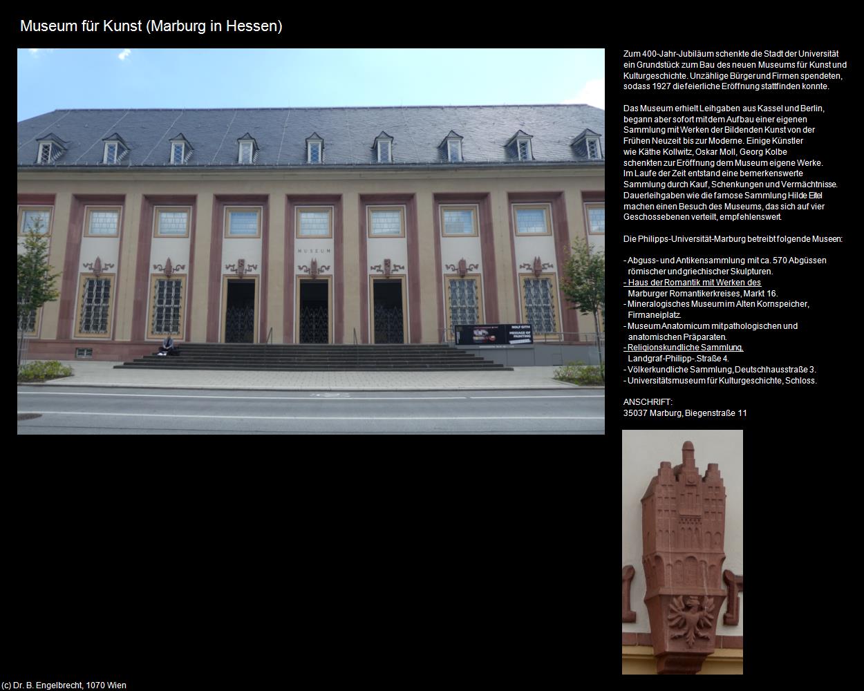 Museum für Kunst (Marburg in Hessen) in Kulturatlas-HESSEN(c)B.Engelbrecht