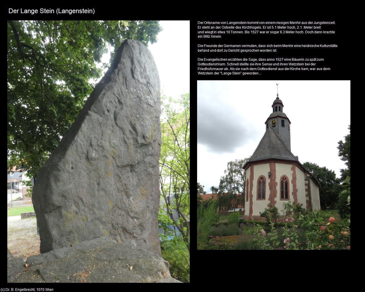 Der Lange Stein (Langenstein bei Kirchhain) in Kulturatlas-HESSEN
