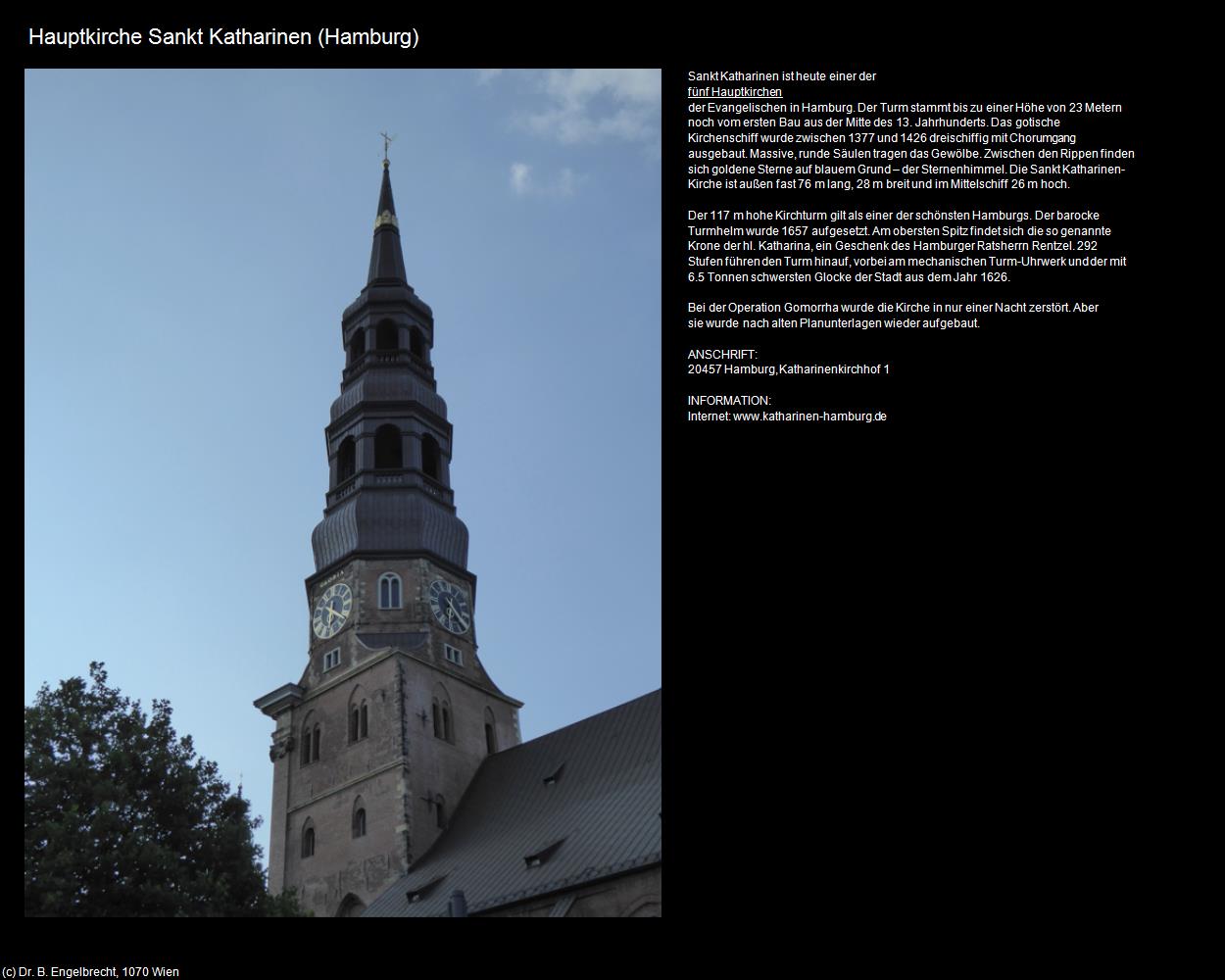 Hauptkirche Sankt Katharinen (Hamburg (DEU-HH) ) in Kulturatlas-NORDDEUTSCHLAND(c)B.Engelbrecht