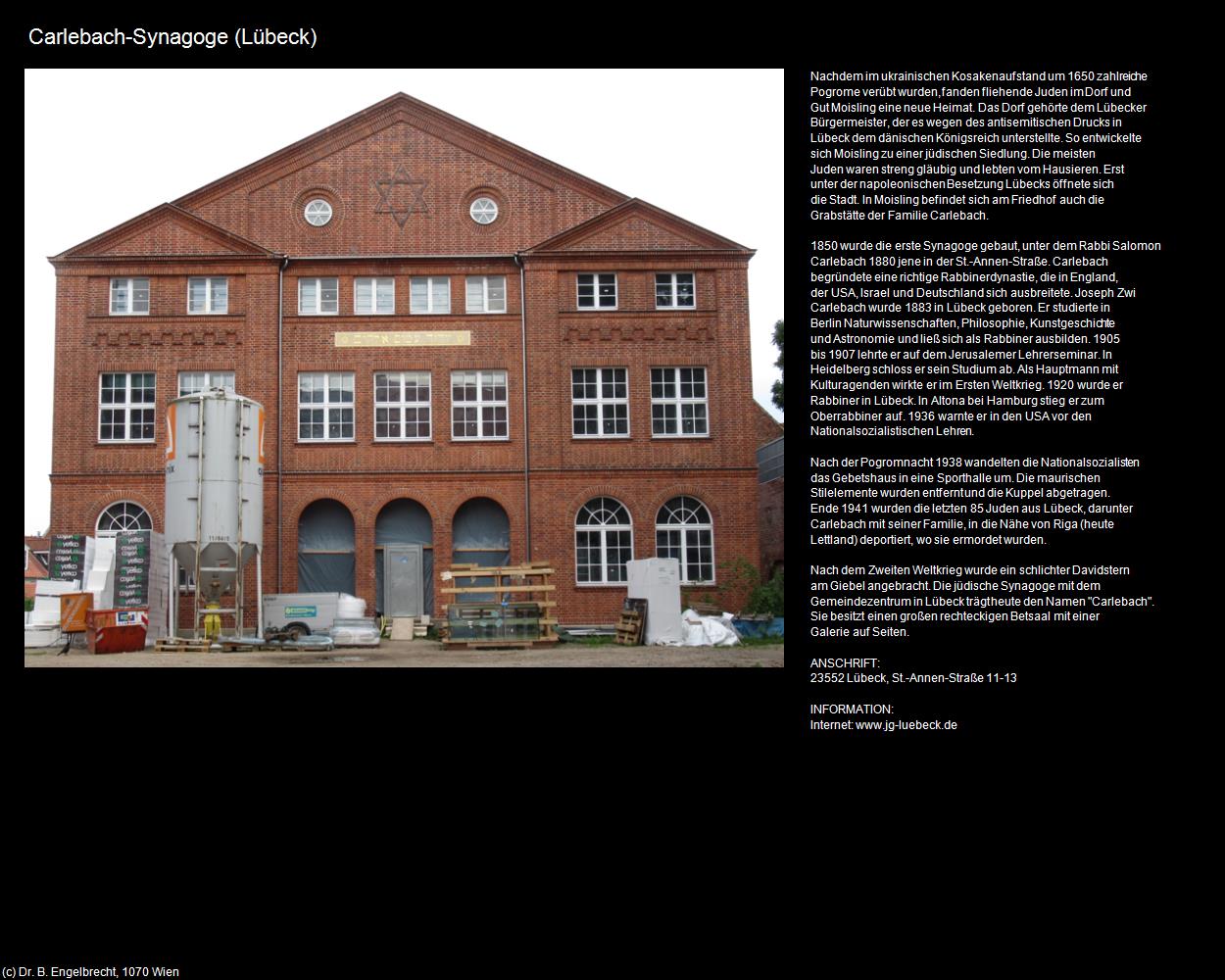 Carlebach-Synagoge (Lübeck (DEU-SH)) in Kulturatlas-NORDDEUTSCHLAND