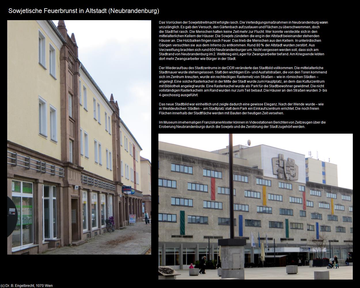 Sowjetische Feuerbrunst in Altstadt (Neubrandenburg) in Kulturatlas-MECKLENBURG-VORPOMMERN