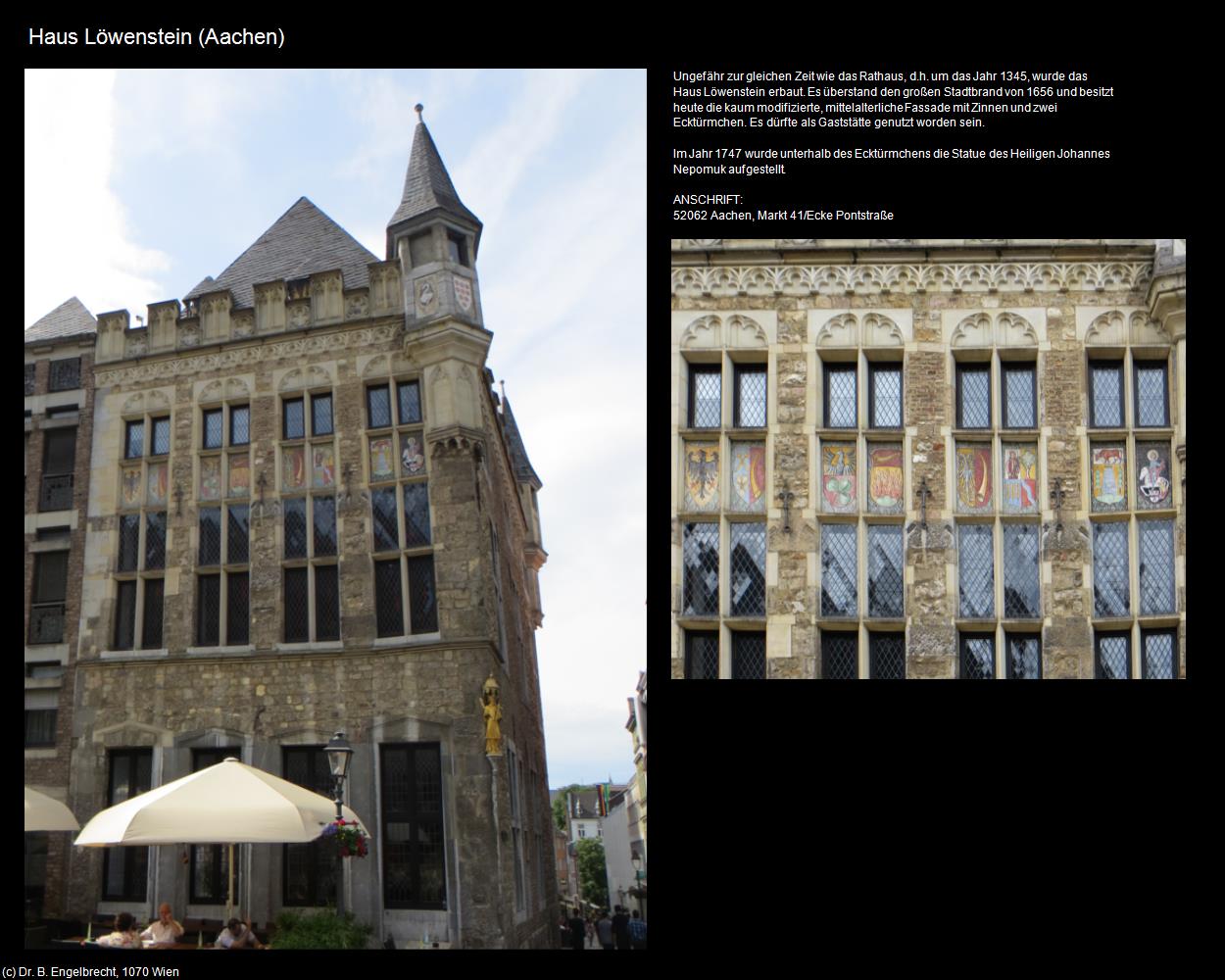 Haus L&ouml;wenstein (Aachen (DEU-NW)) in Kulturatlas-NORDRHEIN-WESTFALEN
