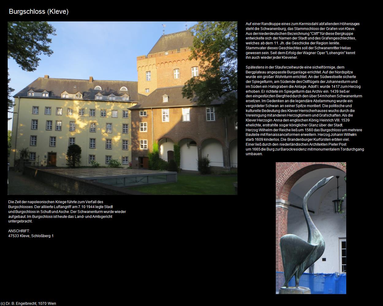 Burgschloss (Kleve (DEU-NW)) in Kulturatlas-NORDRHEIN-WESTFALEN