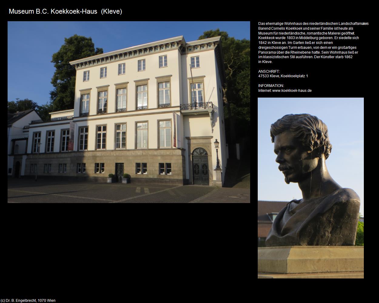 Museum B.C. Koekkoek-Haus (Kleve (DEU-NW)) in Kulturatlas-NORDRHEIN-WESTFALEN