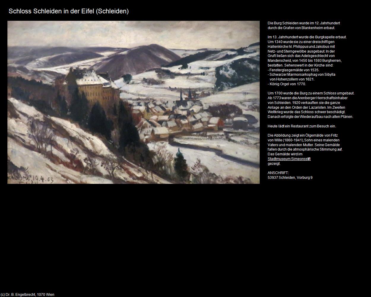 Schloss Schleiden in der Eifel (Schleiden (DEU-NW)) in Kulturatlas-NORDRHEIN-WESTFALEN(c)B.Engelbrecht