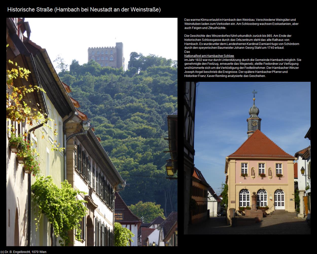 Historische Straße (Hambach bei Neustadt an der Weinstraße (DEU-RP)) in RHEINLAND-PFALZ und SAARLAND(c)B.Engelbrecht