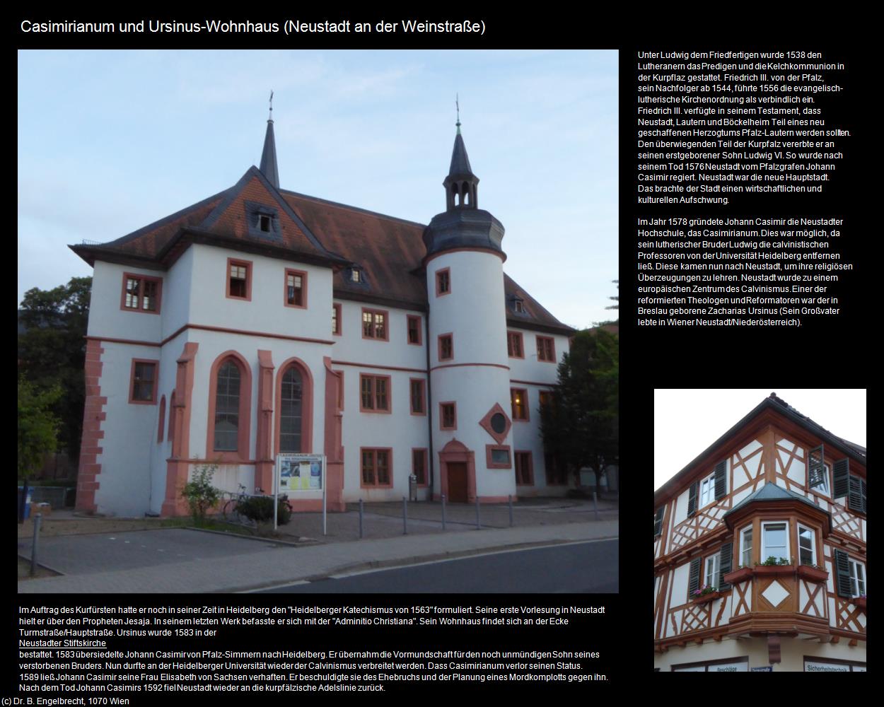 Casimirianum und Ursinus-Wohnhaus (Neustadt an der Weinstraße (DEU-RP)) in RHEINLAND-PFALZ und SAARLAND(c)B.Engelbrecht