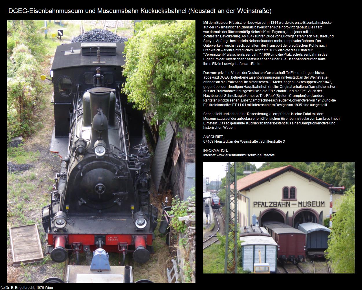 DGEG-Eisenbahnmuseum und Kuckucksbähnel (Neustadt an der Weinstraße (DEU-RP)) in RHEINLAND-PFALZ und SAARLAND