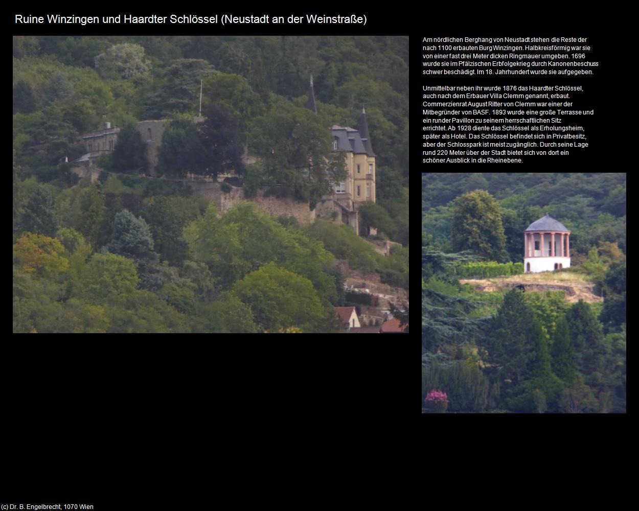 Ruine Winzingen und Haardter Schlössel (Neustadt an der Weinstraße (DEU-RP)) in RHEINLAND-PFALZ und SAARLAND